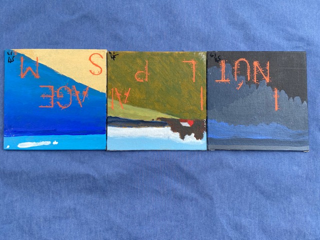 Inútil Paisagem 2, Justino, acrílico em canvas board, 2019-20.