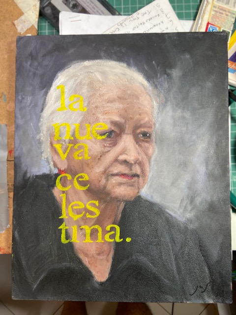 Celestina d après Picasso, Justino, óleo em tela, 24 x 30, 2018-20.