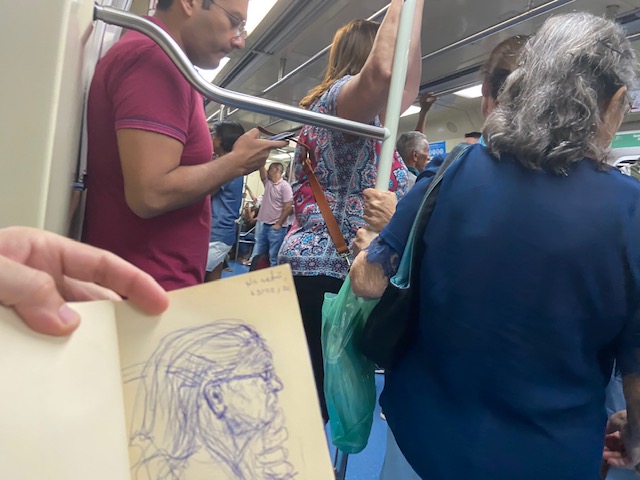 Série: No metrô - 4, Justino, fotografia, 2020.