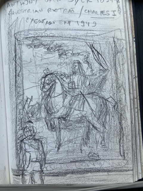 Anthony van Dyck, National Gallery London, Justino, lápis nº3, 2017.