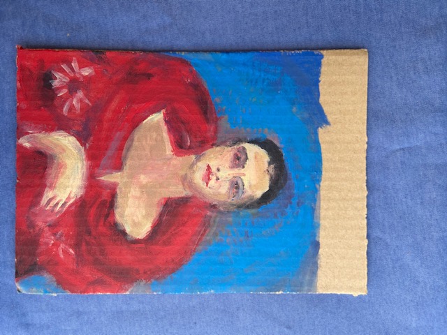 Spare Time 3: Tarsila depois de Tarsila, Justino, acrílico em papelão, 2018.