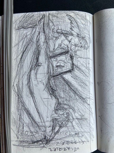 Diego Velázquez, National Gallery London, Justino, lápis nº3, 2017.