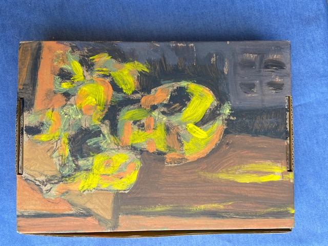 Spatre Time 1: Homage a Haring, Justino, acrílico em papelão, 2018.