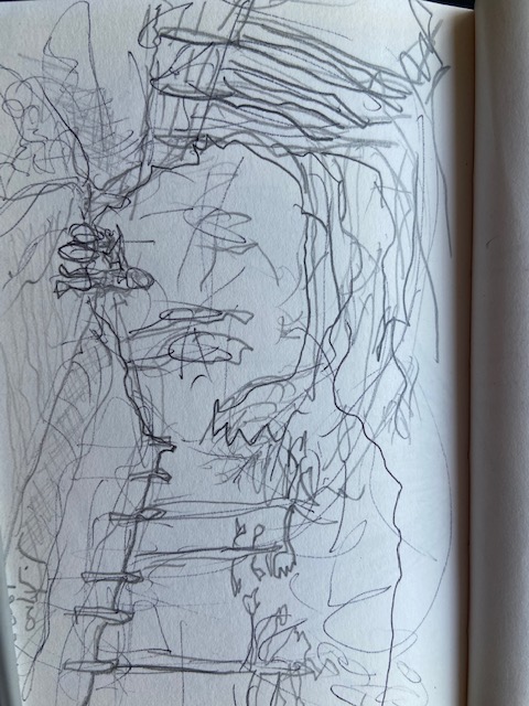 Série: Travessias - Gonçalves, Justino, lápis nº 2, 2016.