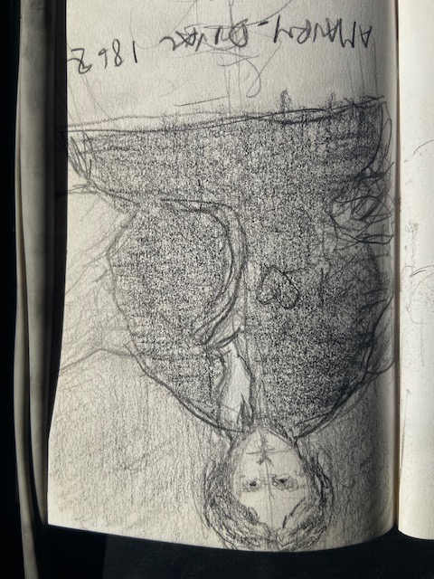 Amaury-Duval, Musée d'Orsay, Justino, lápis, 2017.