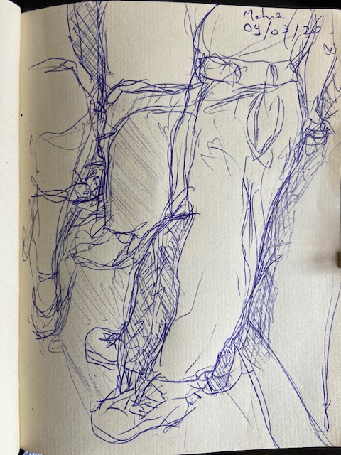 Série: No metrô - 21, Justino, fotografia, 2020.