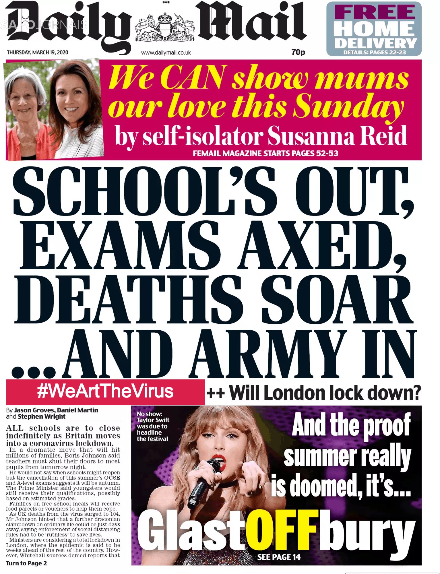 DailyVirusMail, Justino, 2020.