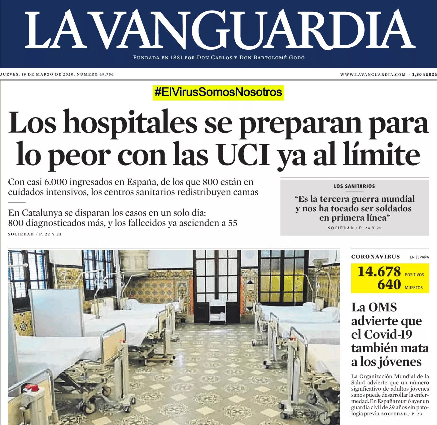 ElVirusLaVanguardia, Justino, 2020.