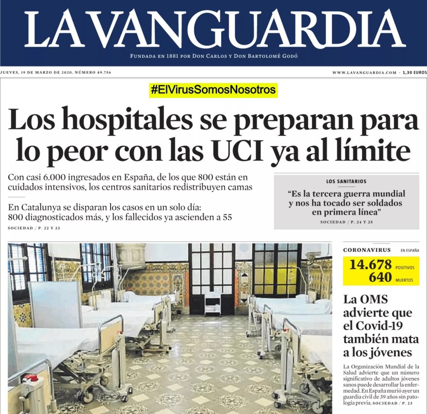 ElVirusLaVanguardia, Justino, 2020.