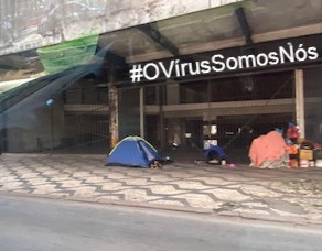 OVírusBarraca, Justino, 2020.