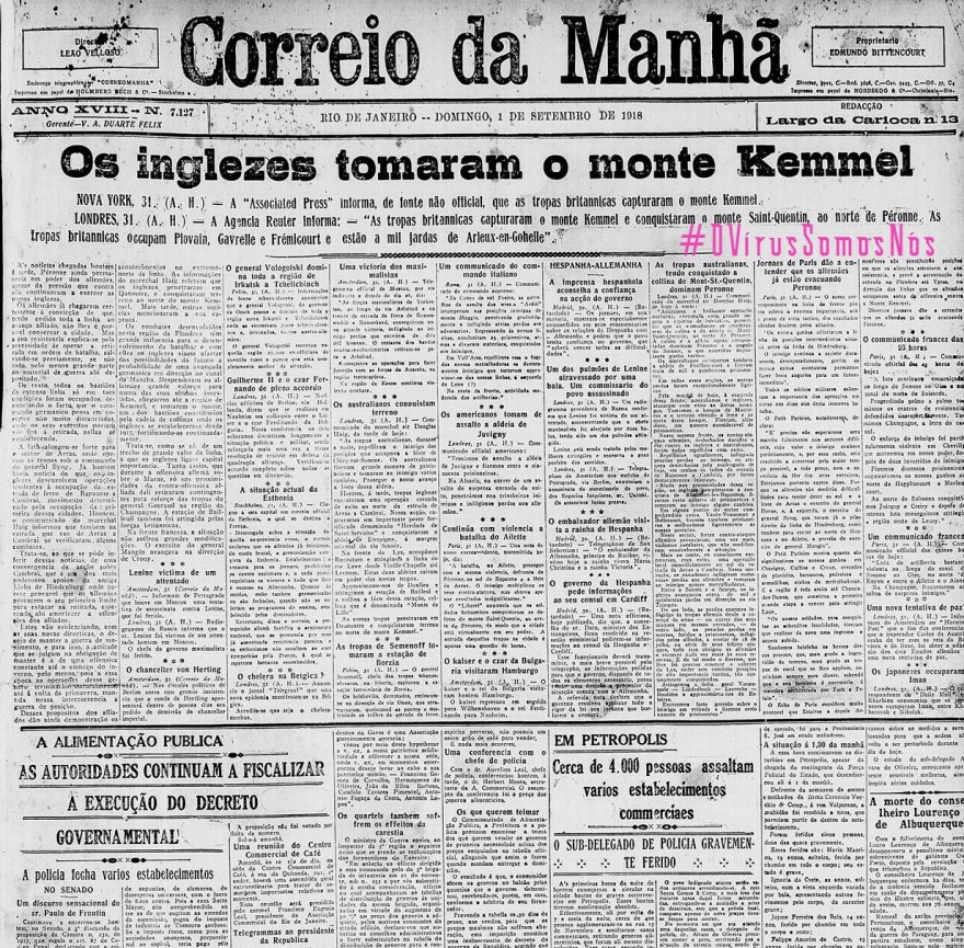 OVirusCorreioDaManha, Justino, 2020.