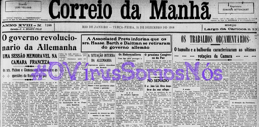 OVirusCorreiodaManha1918, Justino, 2020.