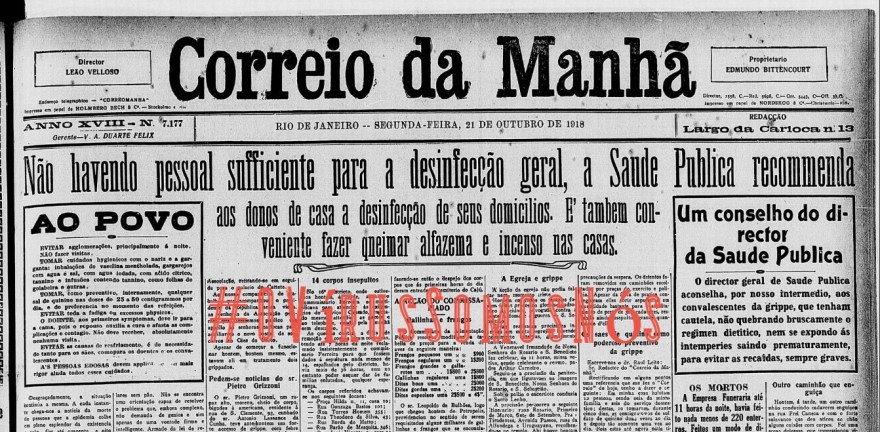 OVirusCorreiodaManha1918, Justino, 2020.