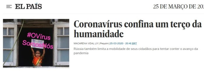 #OVírusSomosNós: Eliane Brum no El&nbsp;País