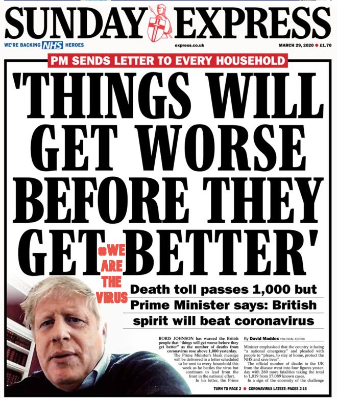 OVirusSundayExpress, Justino, 2020.