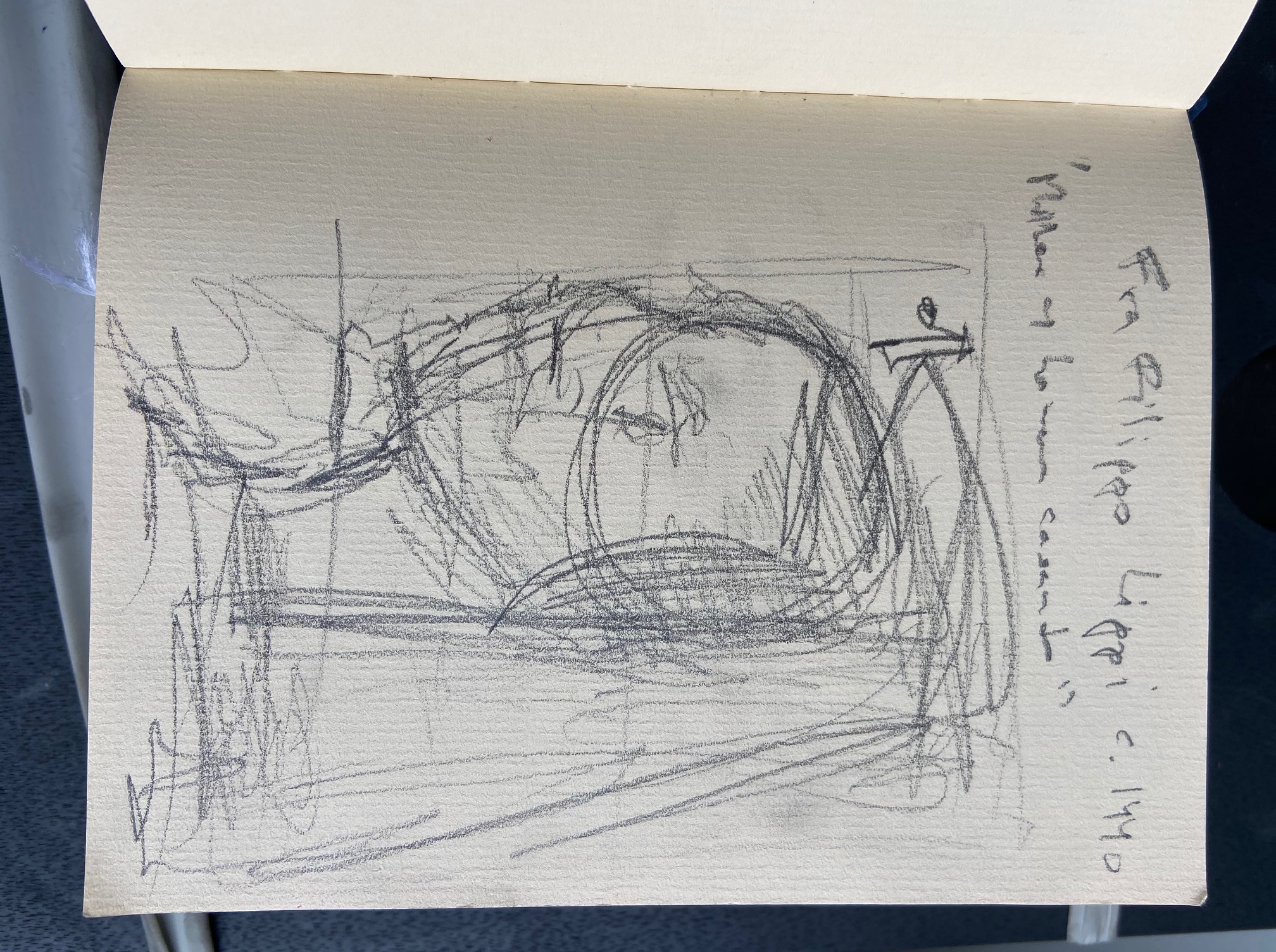 Fra Filippo Lippi, Mulher com homem casando, 1440, Justino, desenho a lápis, 2019.