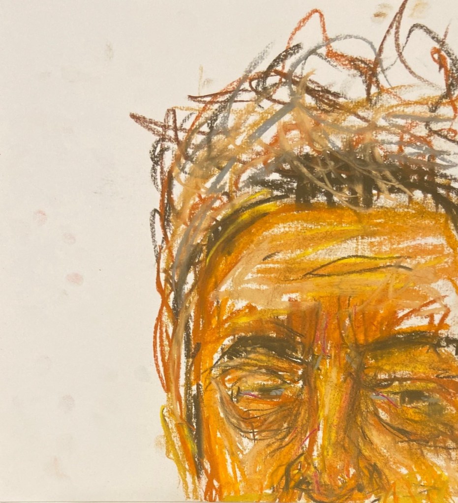 Autorretratos a pastel, Justino, 2020.