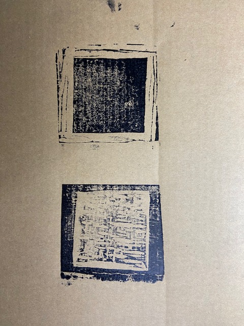 "Casas Brancas ou Pretas?", Justino, Xilogravura, 2020.