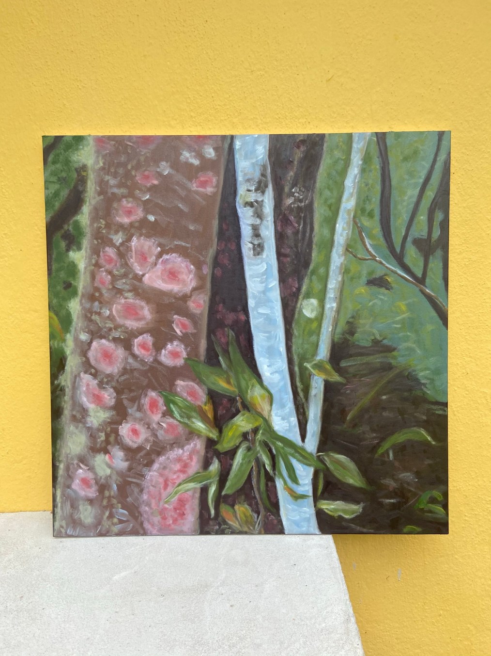 "Mantiqueira - 7", Justino, óleo em tela, 80 cm x 80 cm, 2021.