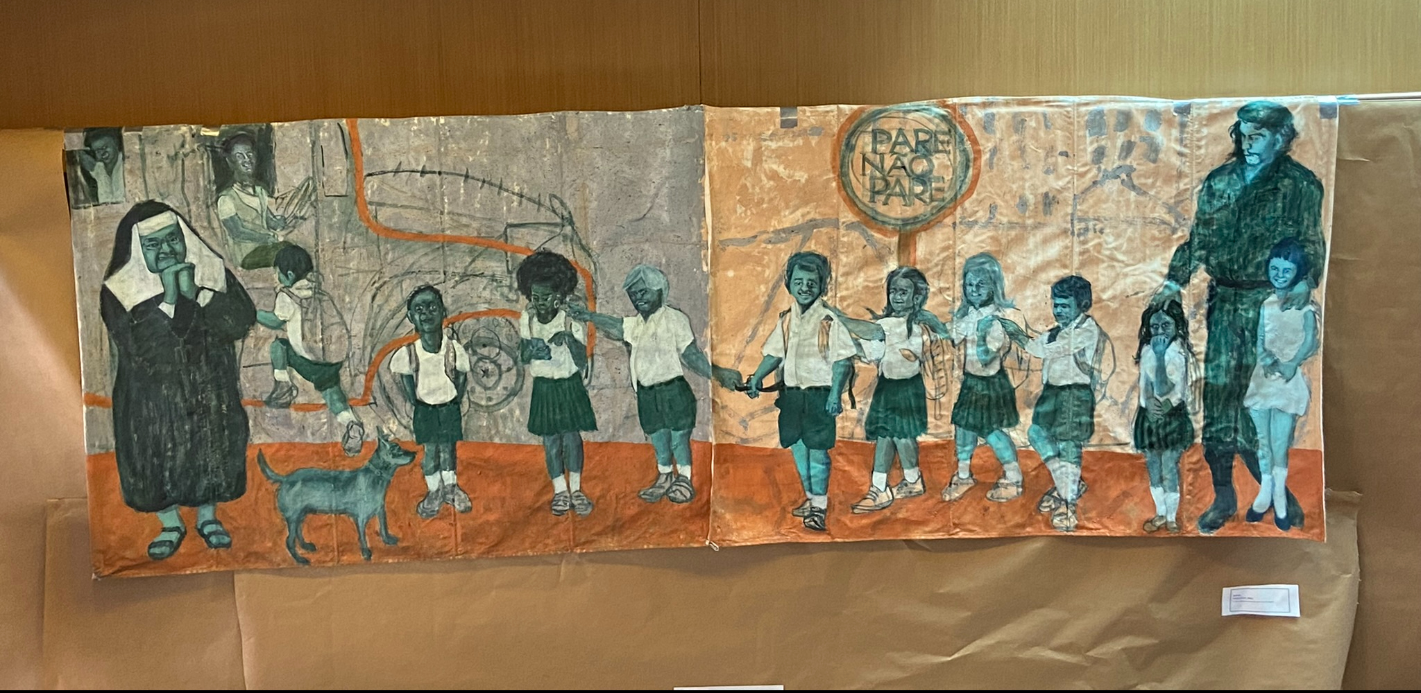 PARENÃOPARE Óleo e pigmentos naturais s/ tecido de algodão 2021