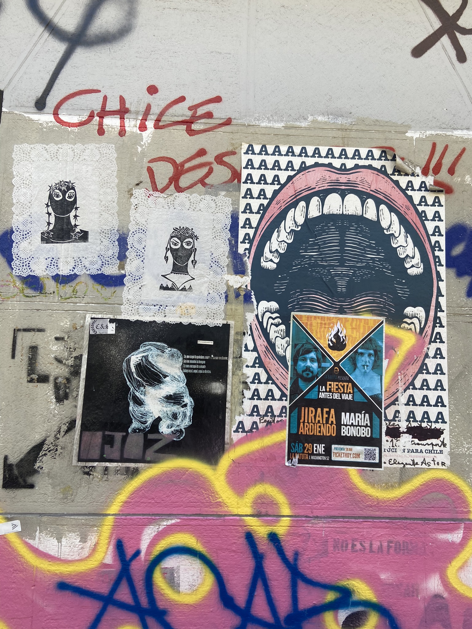 Street art em Santiago, Chile (2022)