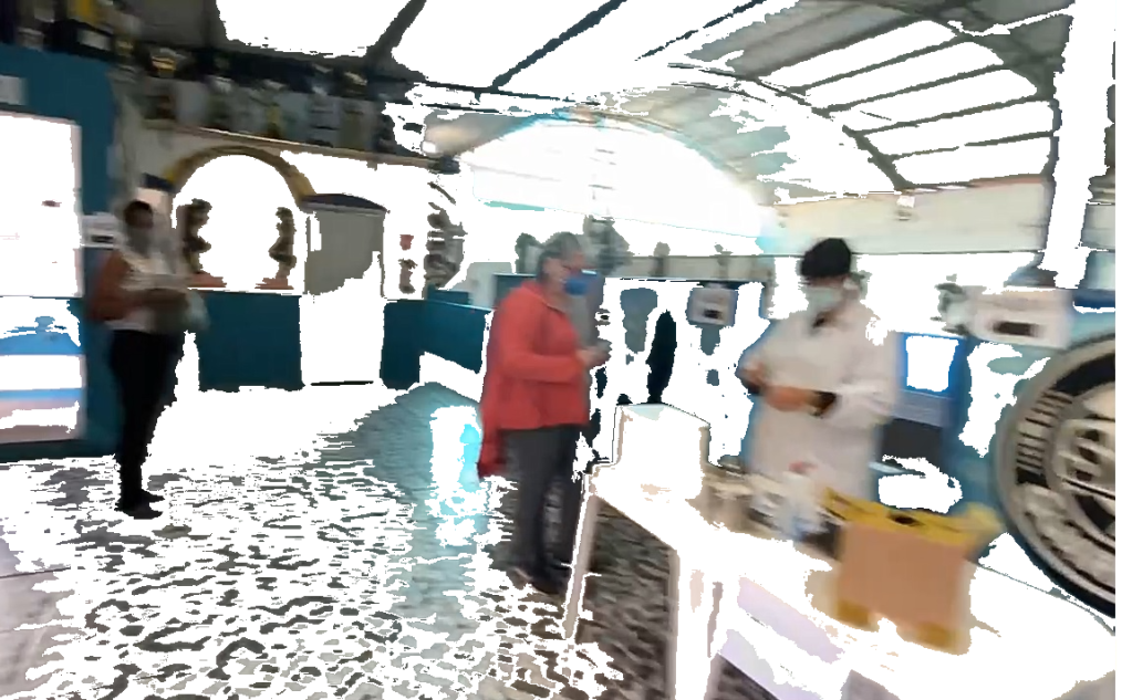 Tentando enganar o vírus. 2021. Fotografia com manipulação digital