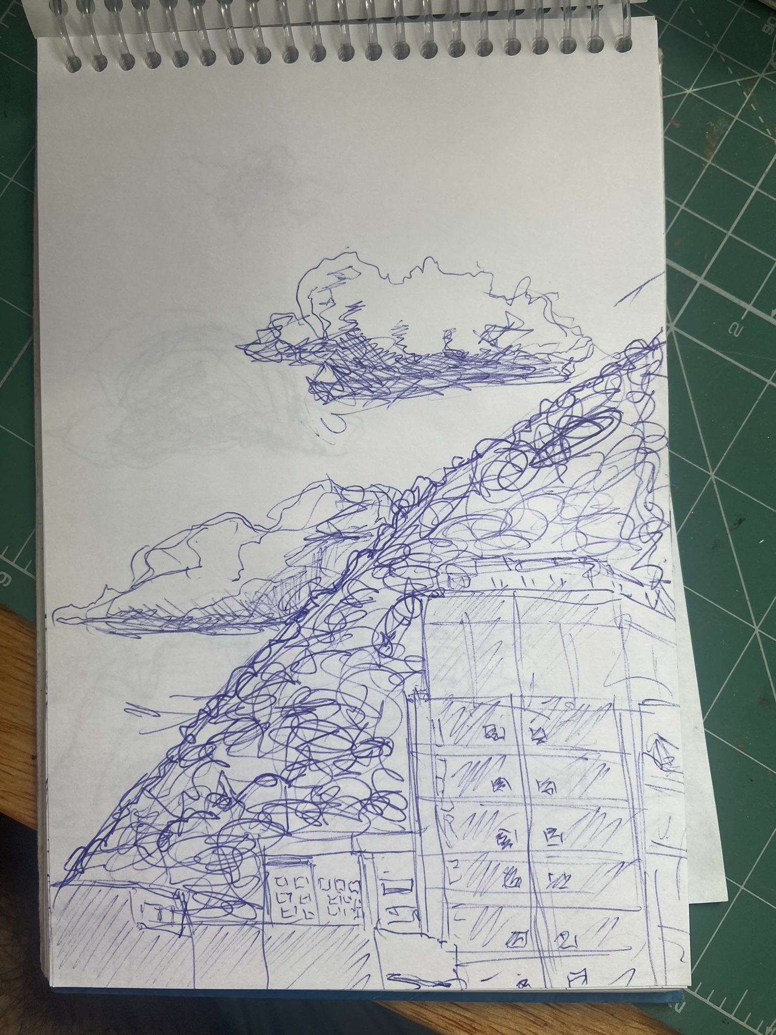 Da janela - 3 Desenho a bico de pena, 2023